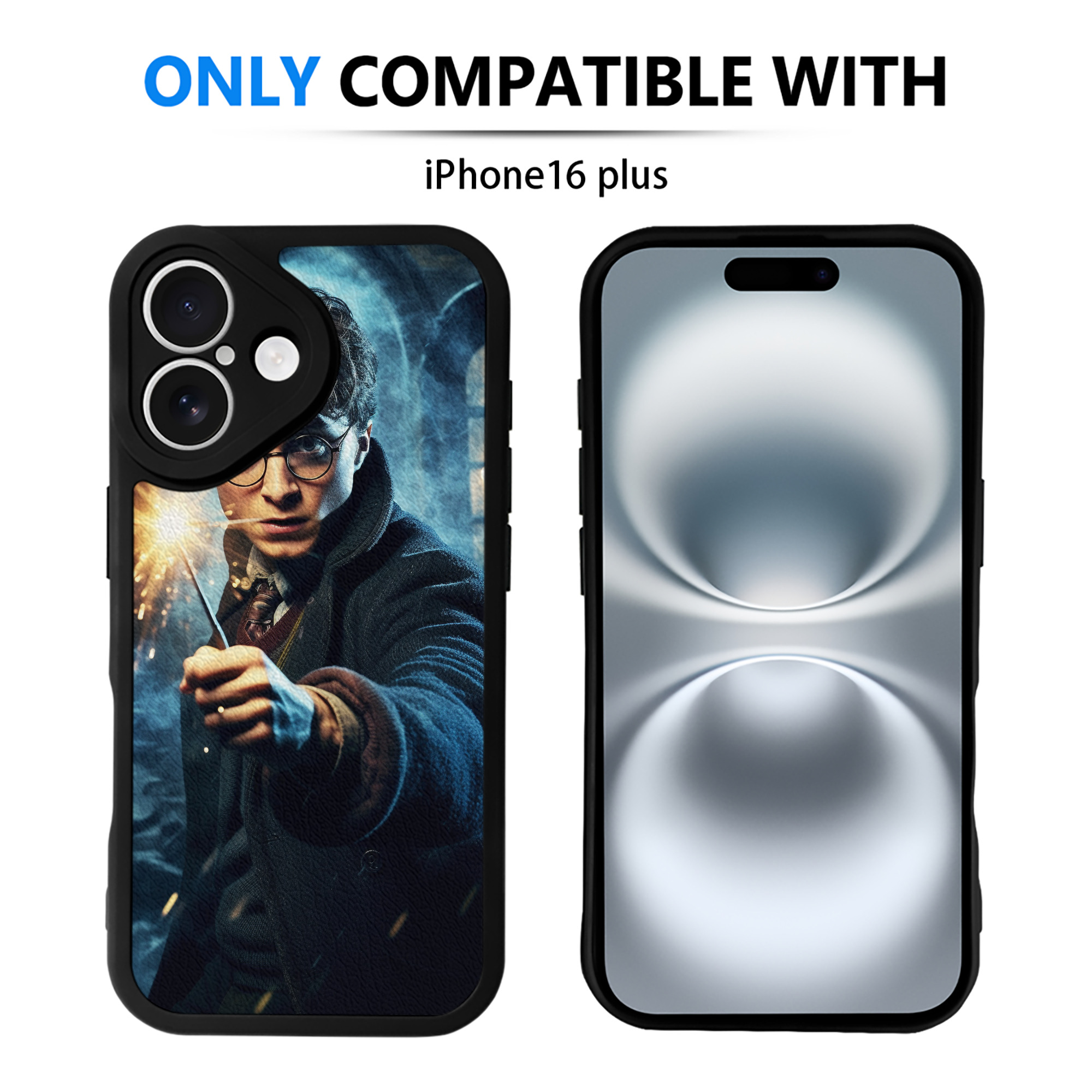 （画像用） Harry Potter ハリー・ポッターシリーズ 【iPhone 16シリーズ対応】シリコンスマホケース（レザー調） 材質：シリコン